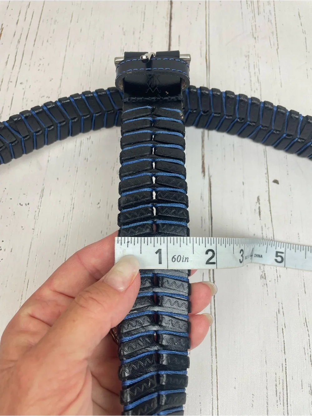 Martin Dingman Woven Leather Belt *34